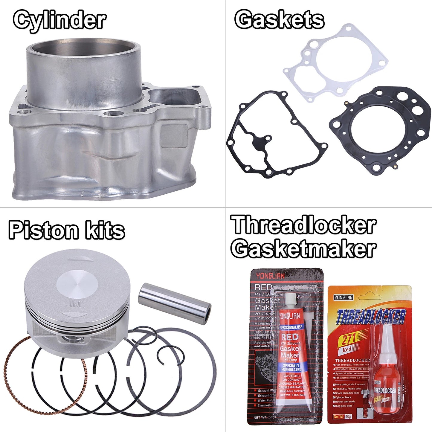 Honda Rancher 420 Aftermarket Top End Rebuild Kit - Non-OEM